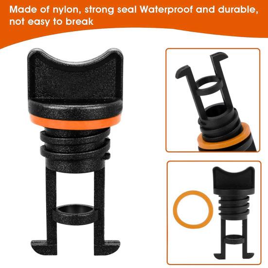 Kayak Plugs Drain Stopper Replacement Kit Thread Boat Drain Hole Stopper Scupper Plugs Kayak Accessories for Kayak Canoe Boat