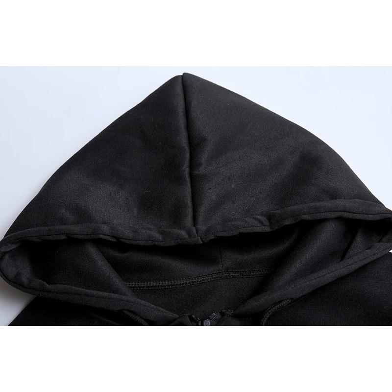 Европа и США Осень и зима Толстовка Вышитая Cross Fire Куртка Плюс Кашемир Любители Свободный свитер