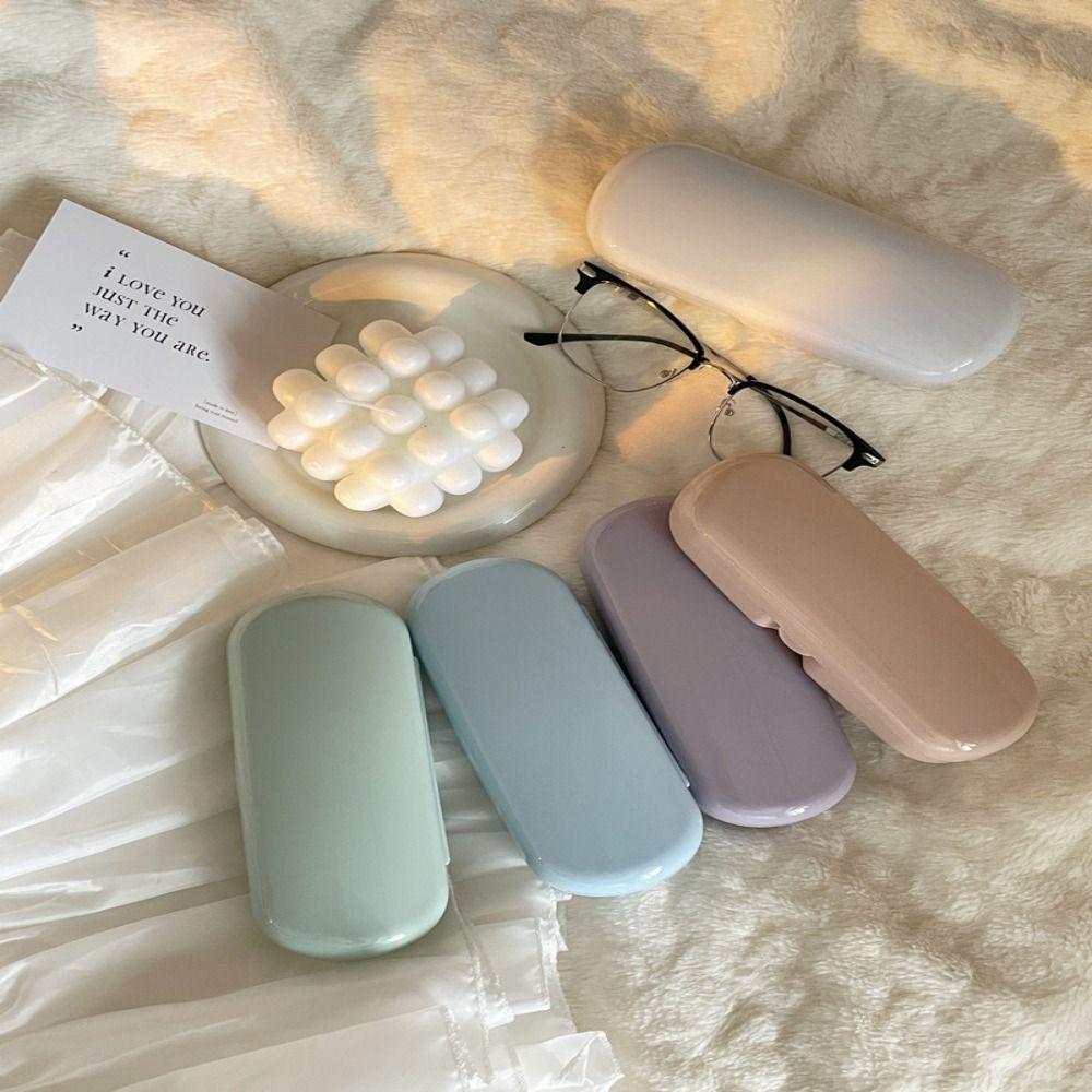 Solid Color Eyewear Bag Wear-resistant Glasses Box Portable Spectacle Case