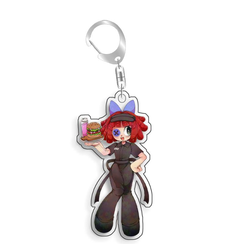 For The Amazing Digital Circus Jax Pomni Ragatha Zooble Caine Acrylic Selfmade Cute Cartoon Anime Keychain Pendant Toy Gift 5cm