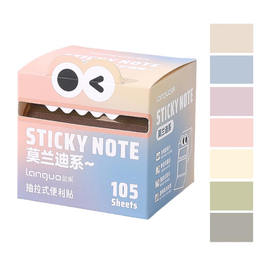 Прозрачные выдвижные блокноты для заметок самоклеящиеся 105 листов 108 листов для школы, офиса, дома, общежития