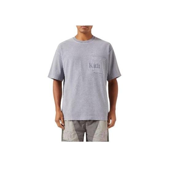 Kith Футболка Quinn Light Indigo Мужские топы синие KHM031086-415
