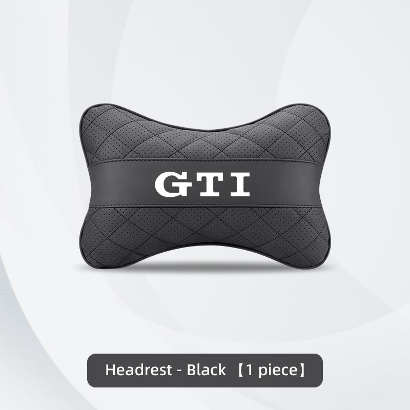 OBTLU1 Car Seat Head Support Cushion Lumbar Pillow Accessories Tire Valve For VW GTI Golf Polo Passat Tiguan T-ROC Jetta Arteon ID.3 CC