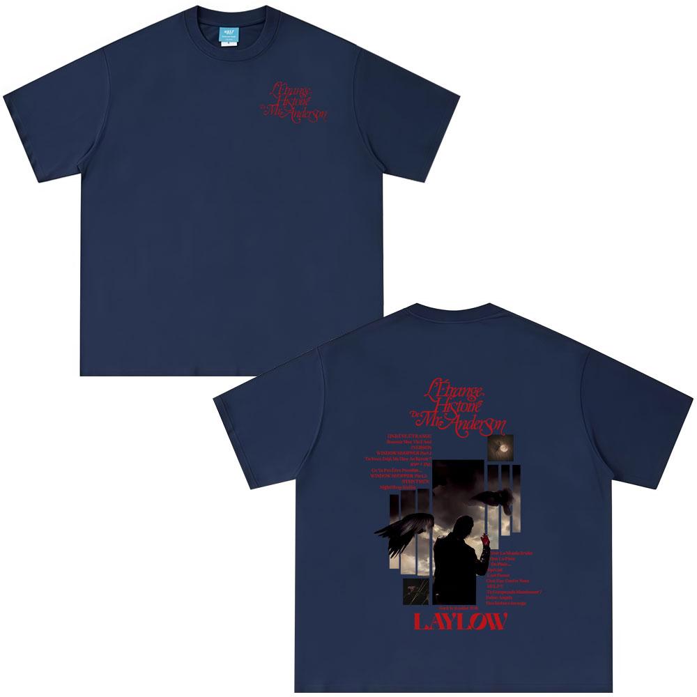 Rap Singer Laylow Letrange Histoire De Mr Anderson Tshirt for Mens Casual Retro Womens Summer Hiphop Pop Music Streetwear
