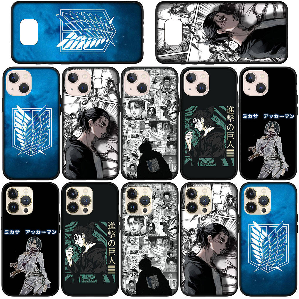 Чехол для Samsung Galaxy S25 S23 S22 S24 Ultra FE A05 A06 A15 A16 A36 A37 A35 A54 A55 A56 A57 A25 A26 A53 Комиксы Леви Атака Титанов Эрен Йегер Обложка