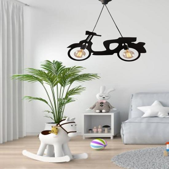 Nostaji Scooter Motor Bike Люстра Подвесной Светильник Современный Деревенский Декоративный Ретро 2 Li Лампа