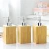 New Chinese Bamboo Lotion Can Be Refilled Shampoo Pump Bottle Hotel Home Restaurant Bathroom Subpackage Tank Accessories