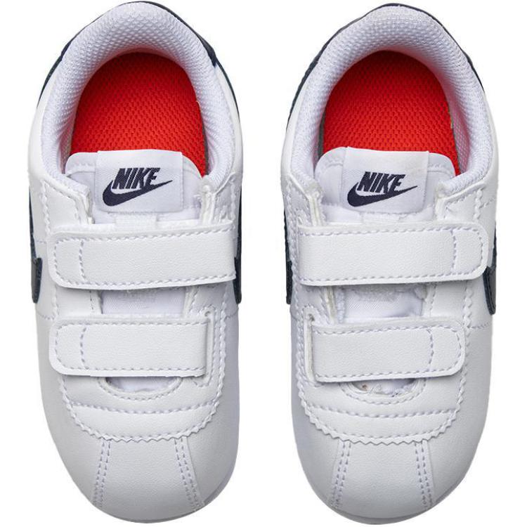 Nike Детские кроссовки Cortez Basic SL TD White Neutral Indigo Habanero-Red Metal-Silver 904769-106