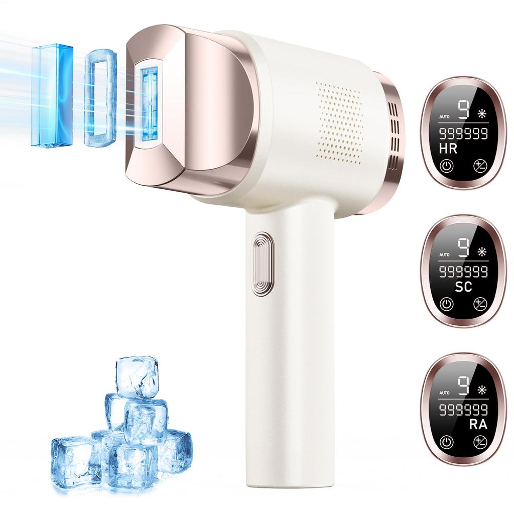 YUNDOO Sapphire Hair Removal Device for Women Compatible with VIO Most Advanced Salon Grade IPL Sapphire Hair Removal 9 High 3 In 1 Light Hair Removal