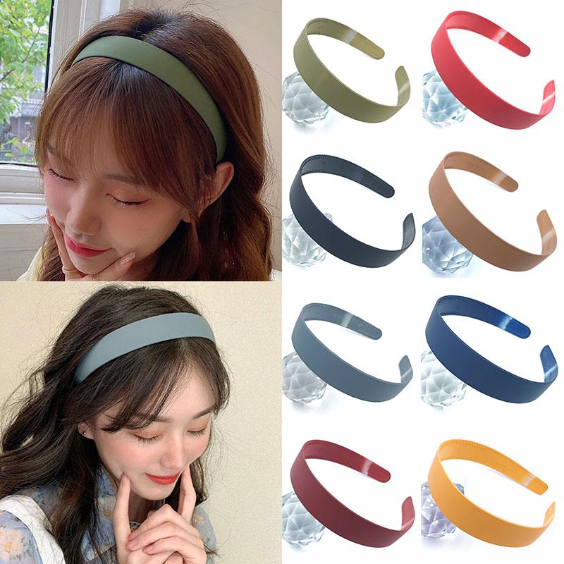 Vogue Women High Quality Hair Hoop Hairband Girl Headwear Charming Korean Wide Headband New Fashion Hair Band Hair Accessories Headress Candy Color
