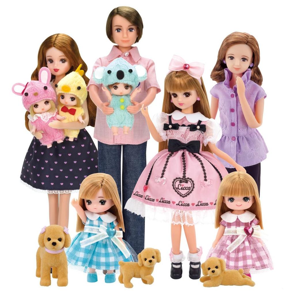 TAKARA TOMY Кукла Близняшка Маленькая Игривая Игра в Притворство Возраст 3 года и старше Licca-chan LD-21, Сестра, Мики, Игрушка для переодевания,