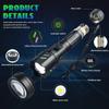 Bright LED White Laser Flashlight By 26650 Battery Zoom Tactical Torch with Ignition Lens for Outdoor Camping Emergency Lantern