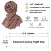 Muslim Women Bubble Crinkle Summer Thin Veil Hijab High Quality Solid Color Soft Long Shawls Foulard Islamic Arab Headscarf New 
