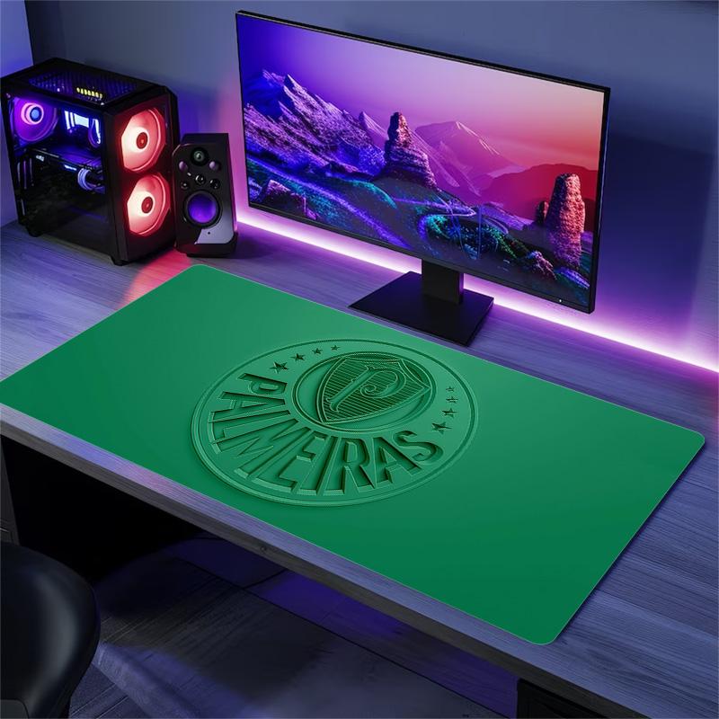 Palmeiras Print Cushion Non-slip Laptop Tablet Big Mousepad XXL Mat Mini PC Playmat With Lock edge