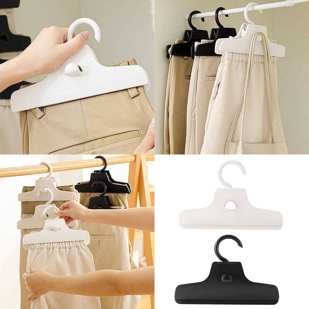 Вращающийся держатель для брюк для домашнего использования с прочной нескользящей вешалкой для одежды для семейного гардероба и путешествий
