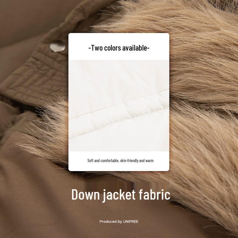 unifree Korean Style Detachable Hood Winter Down Jacket