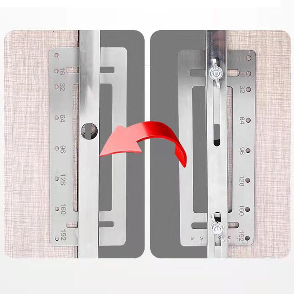 Cabinet Drill Locator Jig Drawer Handle Hole Sleeve Hardware Template Tool Woodworking Tools