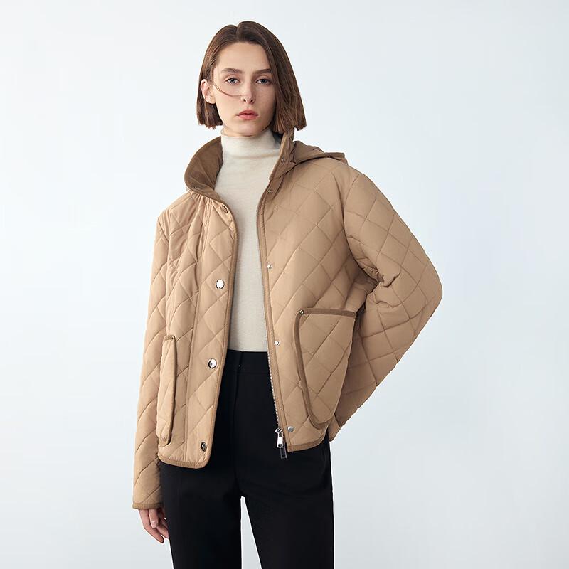 Женская ретро стеганая утепленная куртка для города Langzi