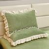 Winter Milk Velvet Pillowcase Thickened Pair Set 48x74 Lace Solid Color Women's Pillowcase