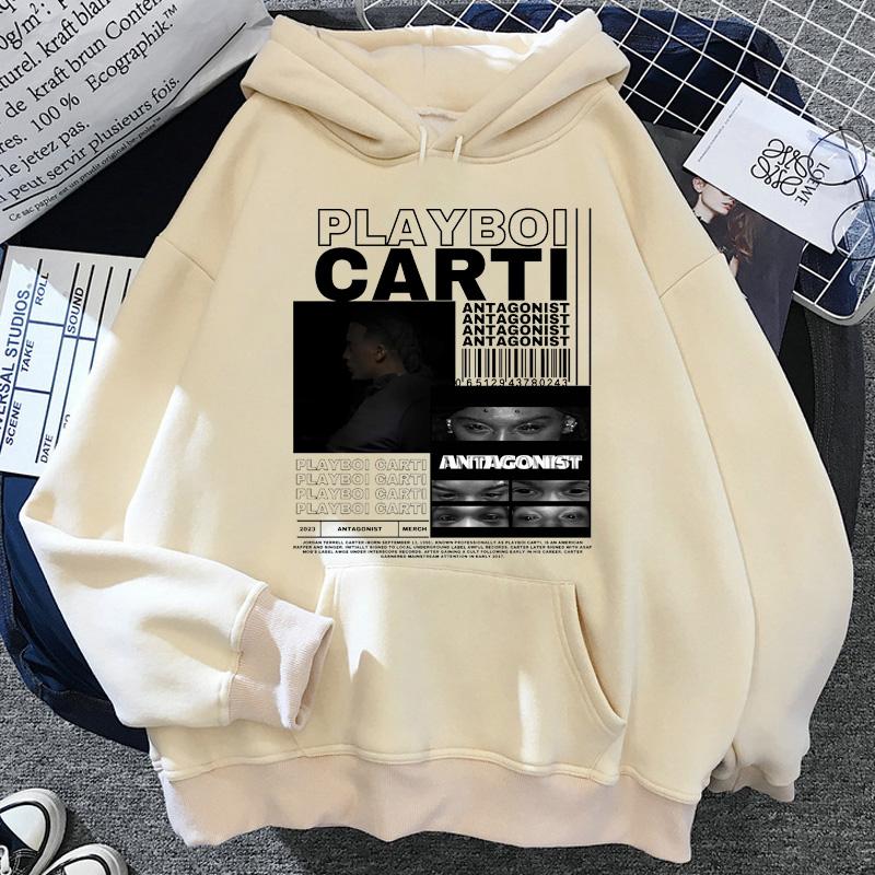 Рэпер Playboi Carti Альбом Женская Хип-Хоп Рэп Толстовка Женские Повседневные Свободные Худи Уличная Одежда