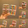 150PCS Rainbow Colors Mini Hair Bands High Elasticity Thin Hair Ties New No Hurt Hair Ties  For Kids