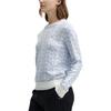 Fila Белая серия Модный повседневный вязаный свитер с длинным рукавом Женский свитер Misty-Blue F11W513405F-LB