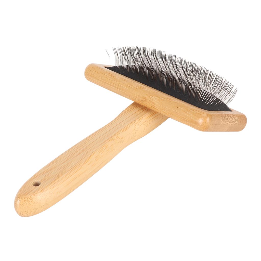 Расческа-чесалка для макраме с отверстием   Подушка для сумки Тонко отполированный бамбук Чистящая щетка-чесалка для питомца Гобелена