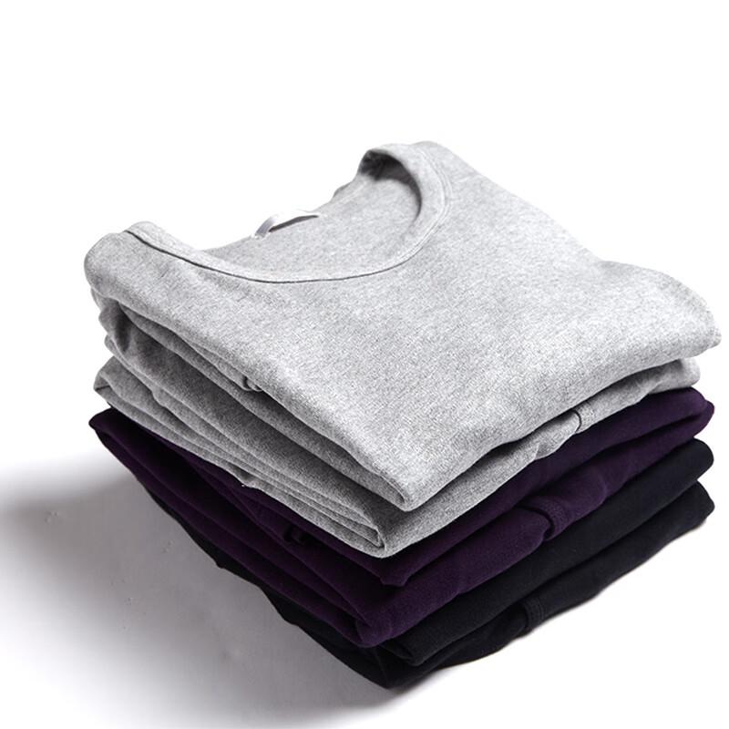 Мужской комплект термобелья Yiershuang с круглым вырезом, хлопок