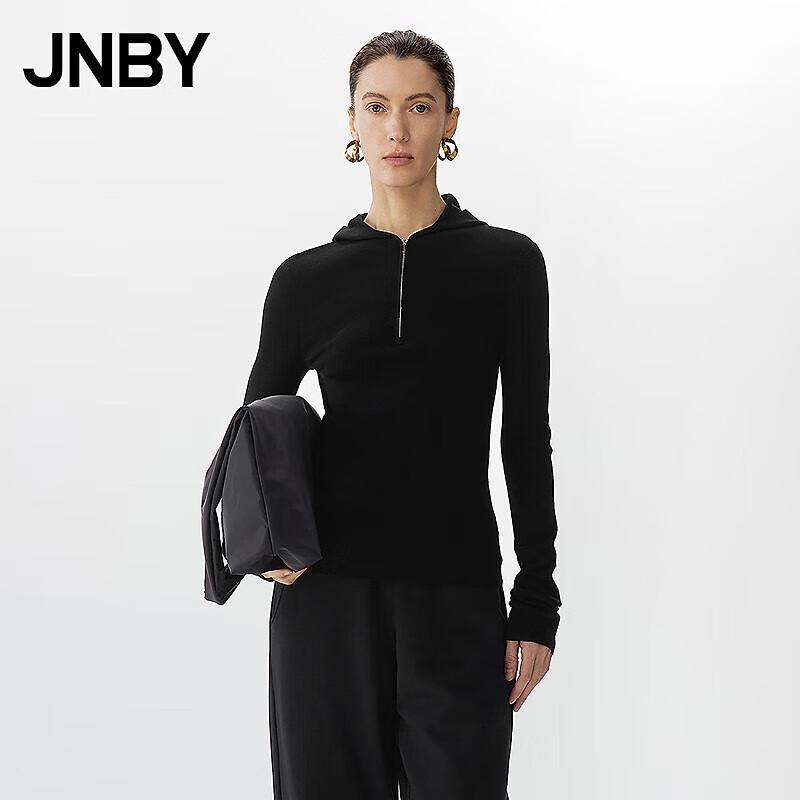 JNBY Женский вязаный свитер с капюшоном из смесовой шерсти