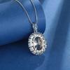 Champagne Color Zirconia Necklace Pendant Valentine's Day Gifts Romantic Accessories