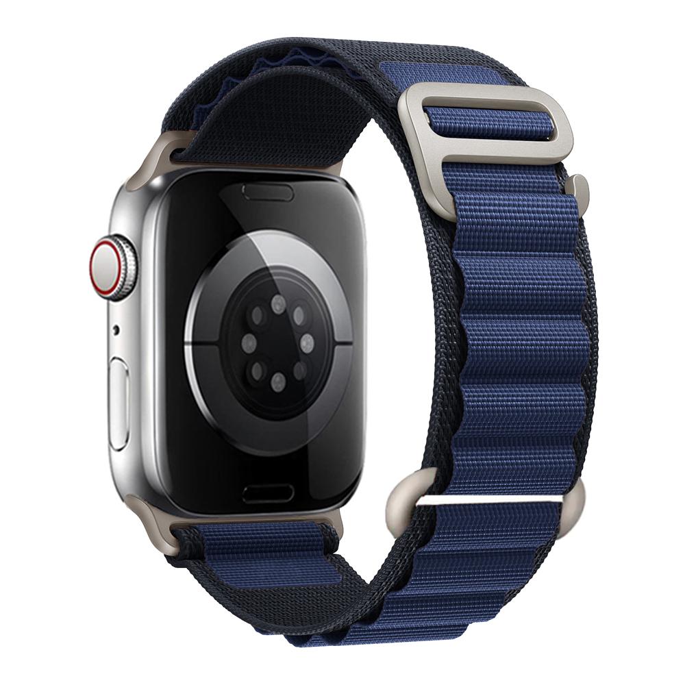 Ремешки для Apple Watch Ultra 3 ремешок 49мм 45мм 46мм 42мм 44мм 41 40мм Нейлоновый Альпийский браслет ремешок iwatch Серия 11 10 9 8 7 6 SE