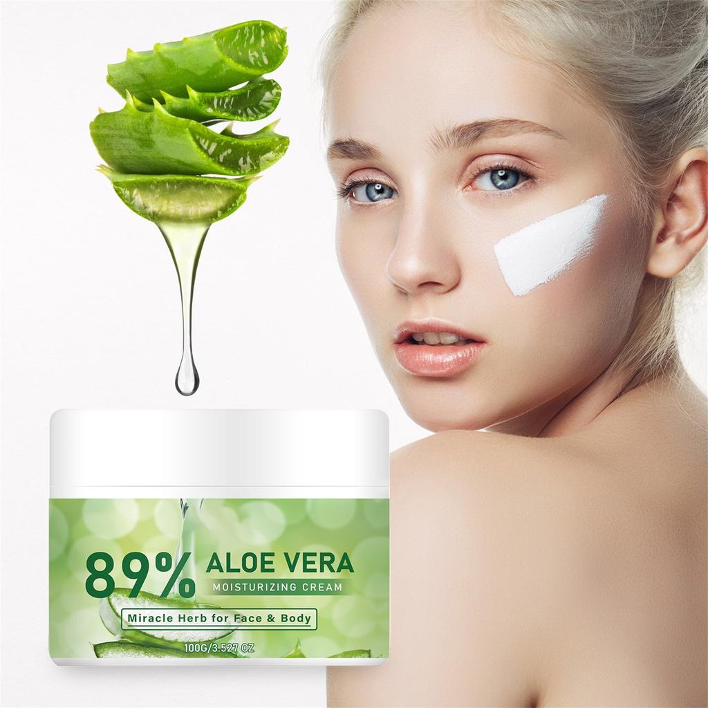 Органический крем для лица и тела, отлично подходит для кожи, успокаивающий увлажняющий крем после загара, 3,5 унции