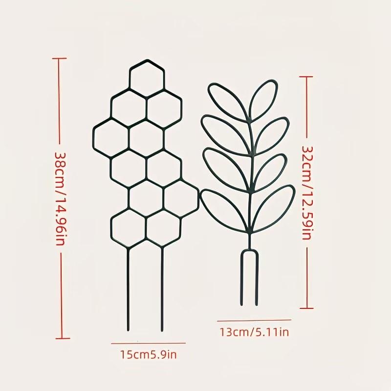 Honeycomb Trellis 2/4Pc Sturdy Plastic Support for Indoor Potted Climbing Plants