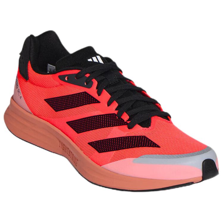adidas Adizero RC 4 Сетчатая поддержка Беговая обувь Унисекс Красный Черный KH7326