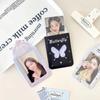 Держатель для фотокарт INS Butterfly, 3-дюймовый защитный чехол для фотографий Kpop Idol с брелоком для ключей, чехол для банковской карты для студенческого автобуса