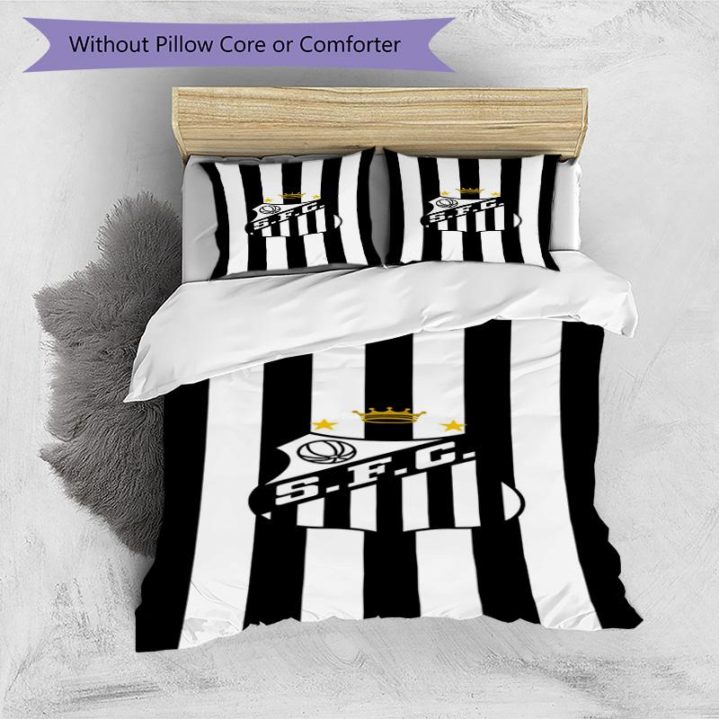 Fc Crest Design Printed Pattern Duvet Cover Set – includes 1 duvet cover and 2 matching pillowcases Bedroom decor Christmas gifts