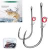 10pcs Pickerel Live Shrimp Bait Hooks Wide Gap Fishing Hook New Hawksbill Single Hook  Sea Fishing