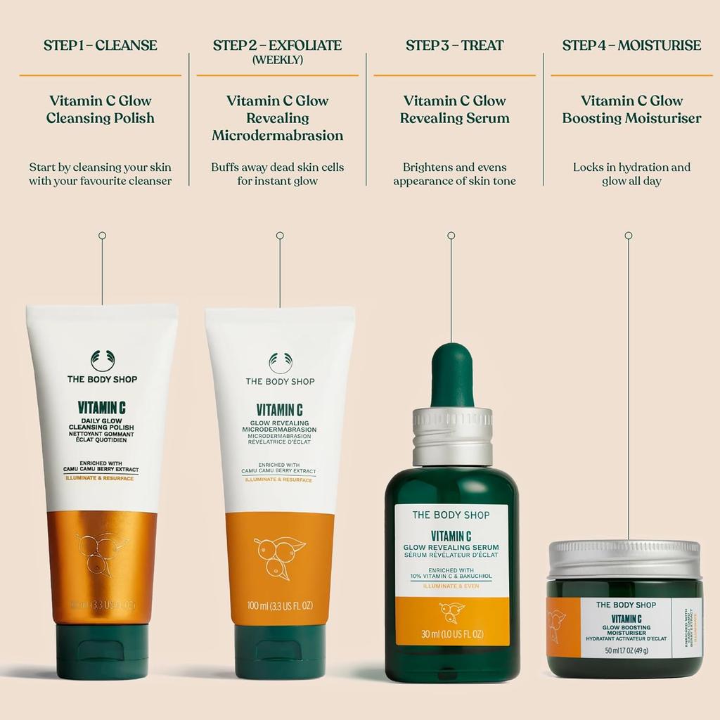 The Body Shop Микродермабразия Витамин С Скраб для лица 100 мл Упаковка 1 Для гладкой сияющей кожи