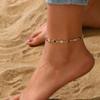 Elegant Daisy Flower Anklets for Women Bohemian Blue Turkish Eyes Elephant Metal Chain Ankle Bracelet Summer Beach Foot Jewelry