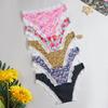 5pcs/pack Fashion Style Print Sexy Lace Women's Panties Low Waist Patchwork Breathable Comfort Female Underpants Sexy Lingerie