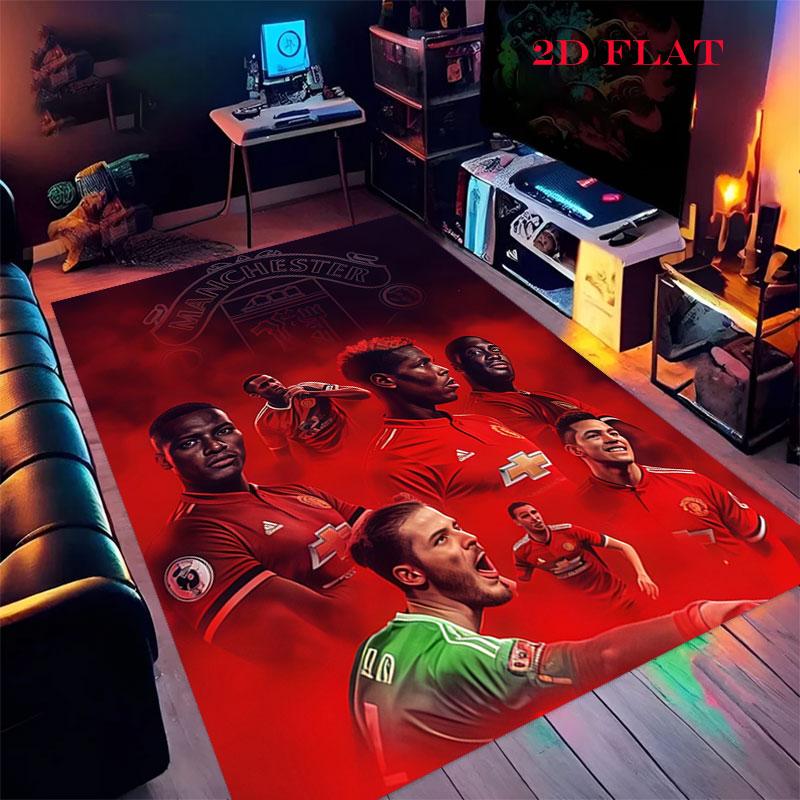 Bold MUFC Legacy Carpet Rug for Living Room Bedroom Home Sofa Decoration,Kids play Nonslip Floor Mat