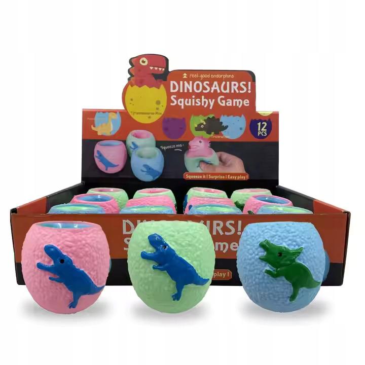 Dinozaur Jajko Squishy Antystresowy Gniotek Wyciskany Relaks Sensoryczny