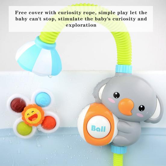 3шт полезный прекрасный цветочный дизайн Spinner игрушка присоска волчок игрушка для ванны для дома