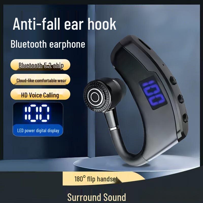 V9 Настоящие беспроводные Bluetooth-наушники с шумоподавлением, долгим временем работы от аккумулятора, цифровым дисплеем и высоким качеством звука для спорта и бега.