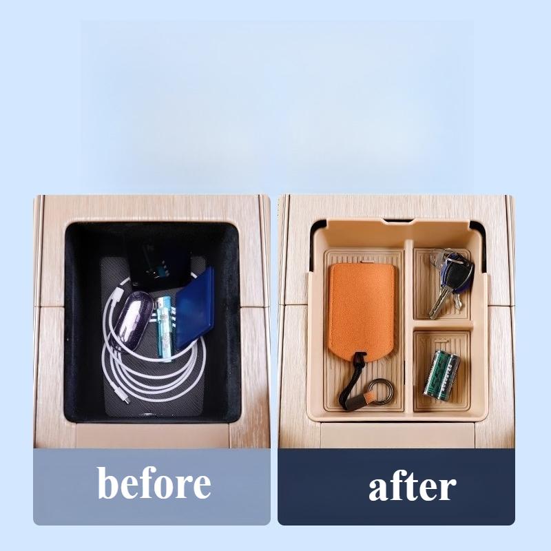 For EXLANTIX ET EXEED STERRA ET 2025 Indoor Central Upper Layer Console Car Armrest Storage Box Holder Interior Car Accessories