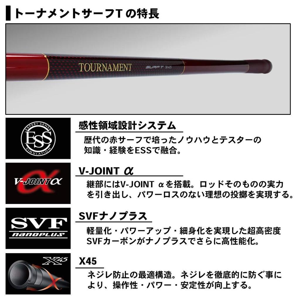 Daiwa Турнир по драйвингу для метания удилища Удочка для серфинга (ДАЙВА) ТР 33-425 Р