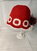Niche designer handmade contrasting color knitted fisherman's hat children's spring and autumn leisure wool basin hat bucket hat