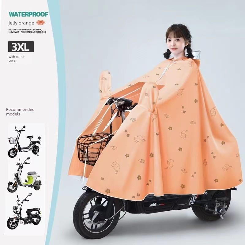 Raincoat for Electric Vehicles, Special Raincoat for Electric Motorcycles, Women's Oversized and Thickened Full-Body Raincoat, New Style Rain Poncho