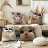 Кошка Смешной Милый наволочка Чехол для подушки Украшение Комната Дом Диван Гостиная Офис Автомобиль Скандинавская Простота
