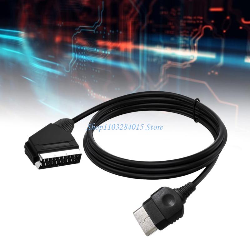 R6FF Enhanceds Sound Video RGBs SCART Cable for First Generation Consoles 180cm